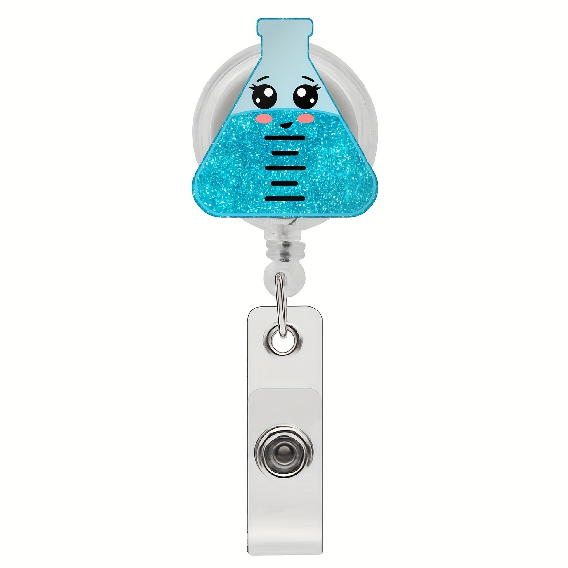 Plifal Badge Reel Holder Retractable with ID Clip for Nurse Name Tag Card  Unique RN LPN Nursing Doctor Medical Work Office Alligator Clip(Colorful)