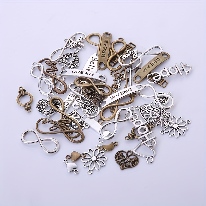 BULK Charms Flower Pendants Antiqued Bronze Rose Charms Wholesale 50pcs