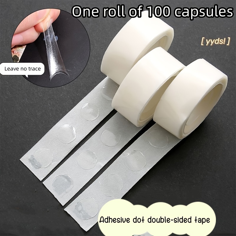 1000pcs (10 Rolls) Balloon Tape Strip of Glue Removable Adhesive