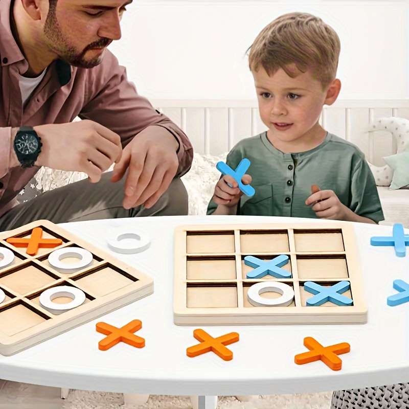 UGPLM Tic TAC Toe Jogo de tabuleiro XO Brinquedo de mesa Lazer inteligente  para crianças Adultos Entretenimento familiar Presentes exclusivos Jogos  de, Estilize um : : Brinquedos e Jogos