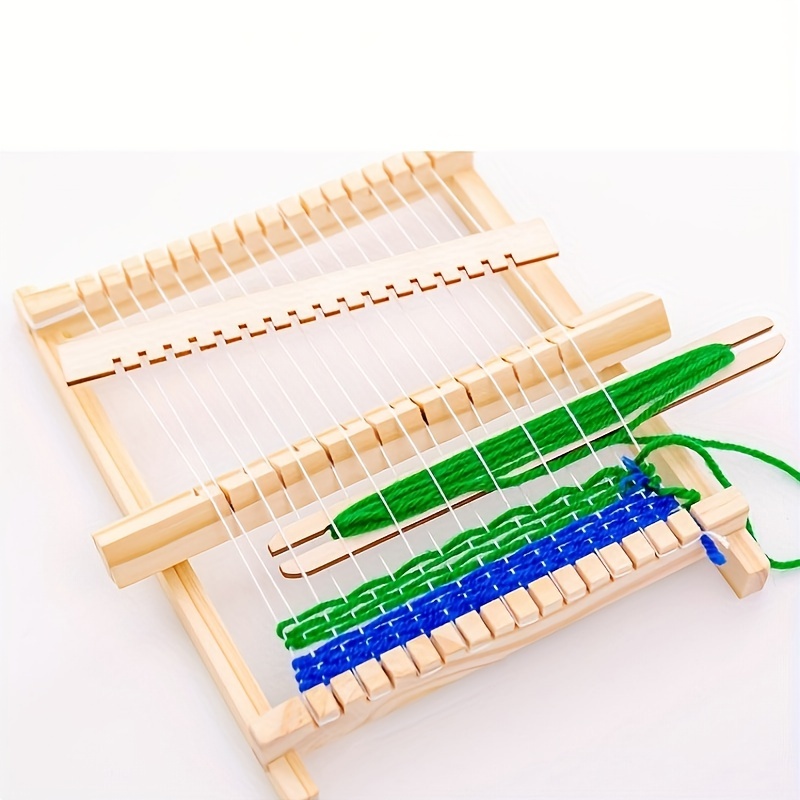 20cm Wooden Weaving Loom Starter Kit Hand-Woven DIY Woven Set Household  Tapestry Scarf Multifunctional Loom Sewing Machine