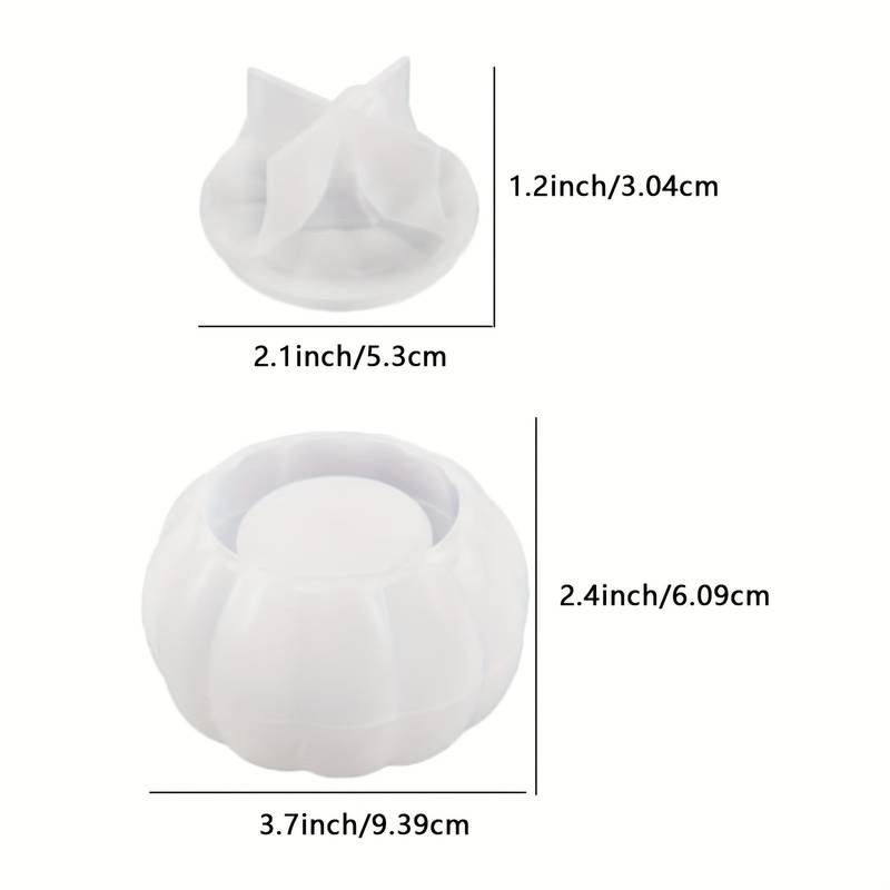 Moule Silicone Citrouille Halloween – Pour Boîte à Bijoux, Bonbons, Bougie En Résine