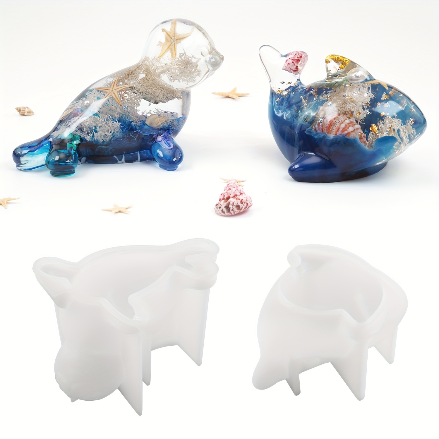 Moule en silicone bricolage résine époxy 3D dauphin Animal moule bijoux  faisant
