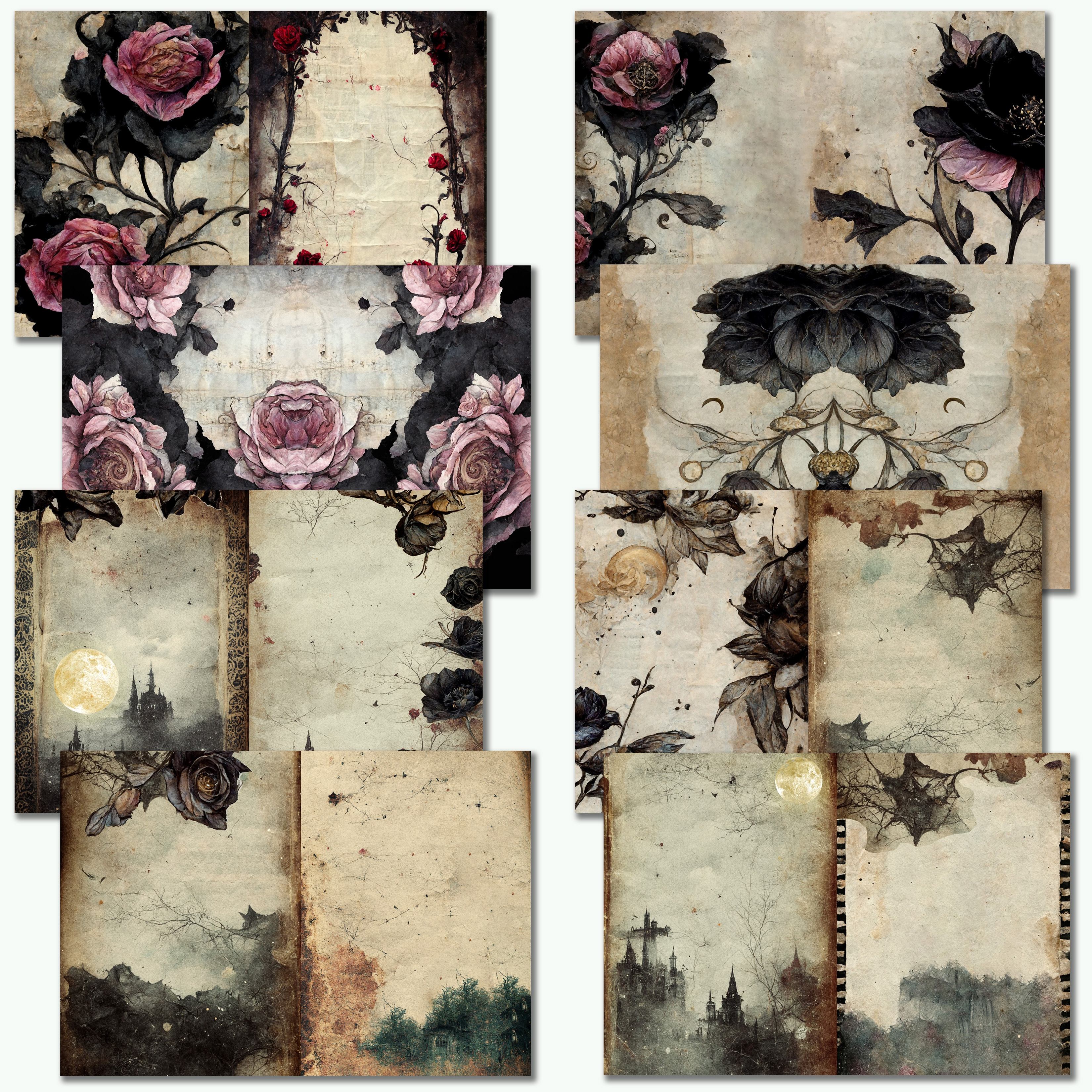 Vintage Gothic Scrapbook Paper 