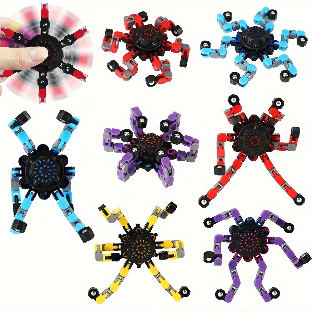 Fidget Spinners Toys, Funny Handheld Fidget Spinner, Fidgets Sensory Toys  Transformable Fingertip Gyro Toy Transformable Finger Spinners Stress  Relief