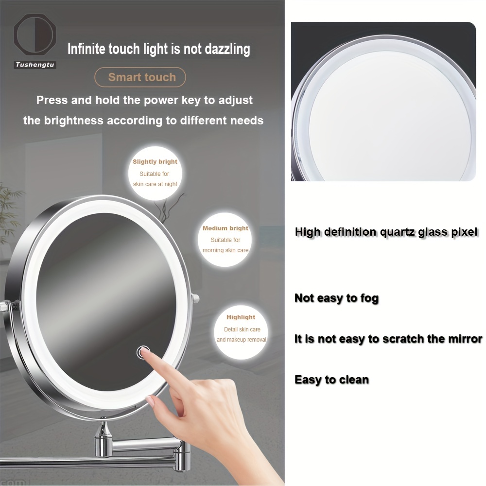 Led light deals up mirror