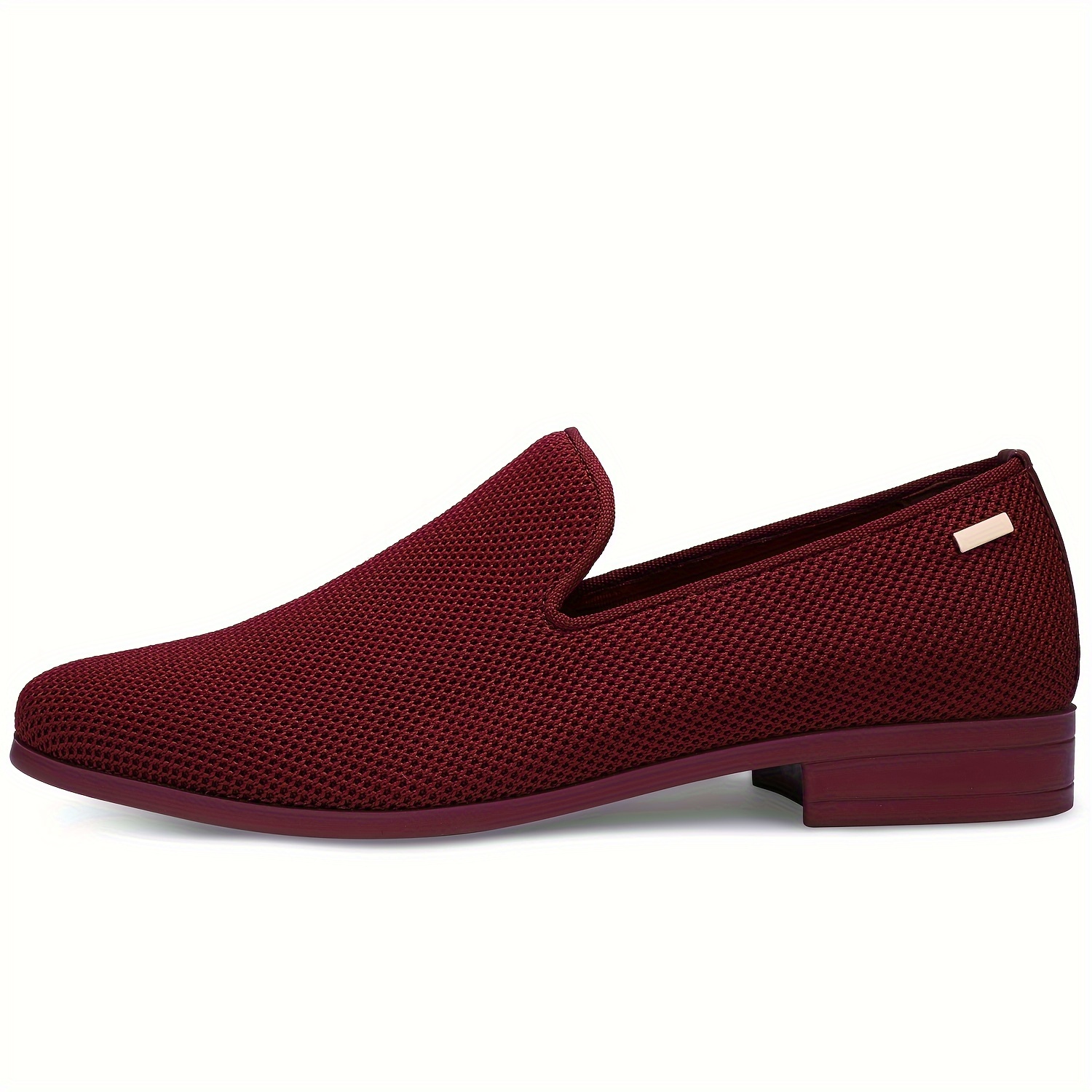 Mens burgundy slip hot sale on dress shoes