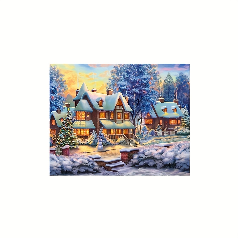 Christmas Landscape Pictures Diamond Art Painting Kits For - Temu