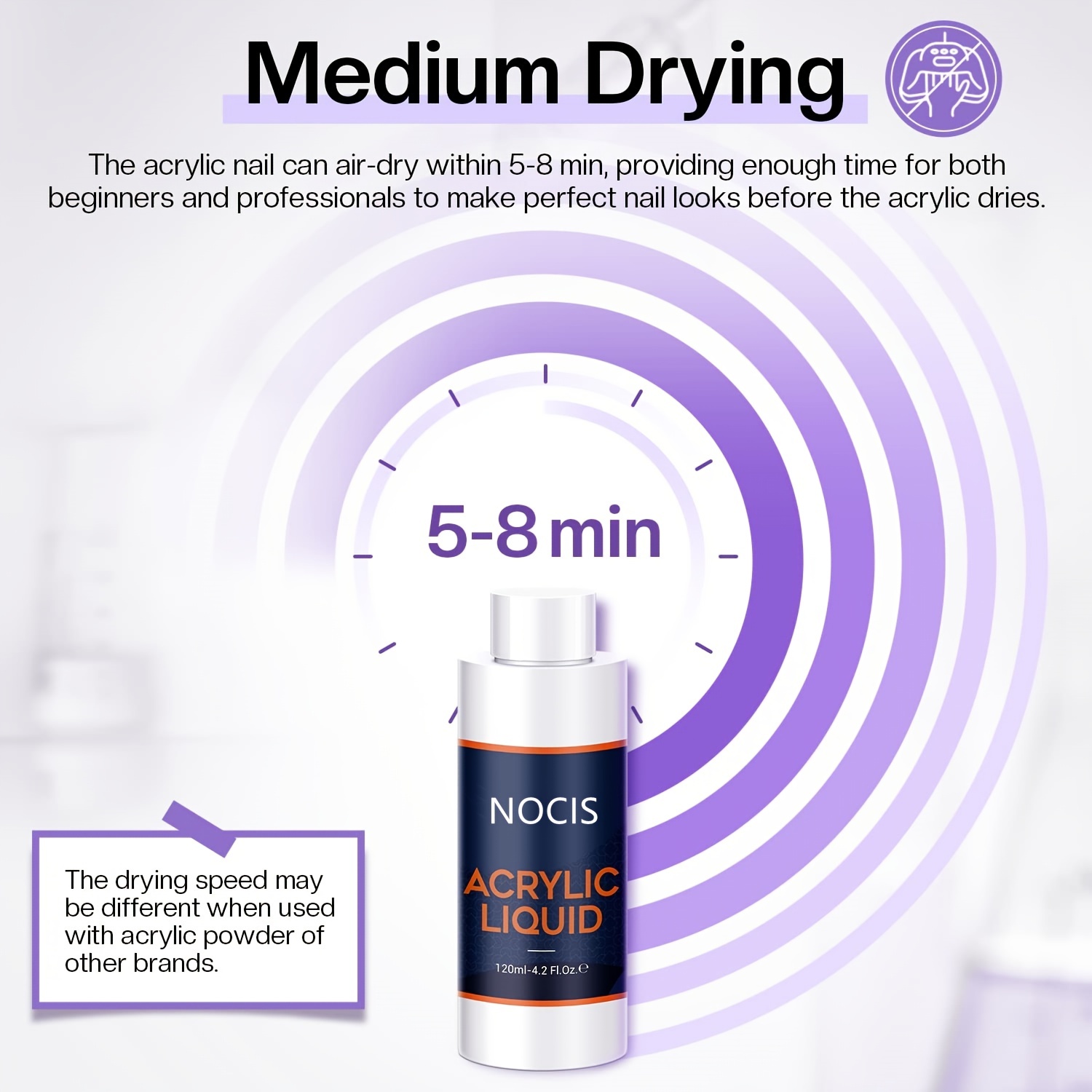 4 Oz Monomer Acrylic Nail Liquid Professional Monomer 120ml