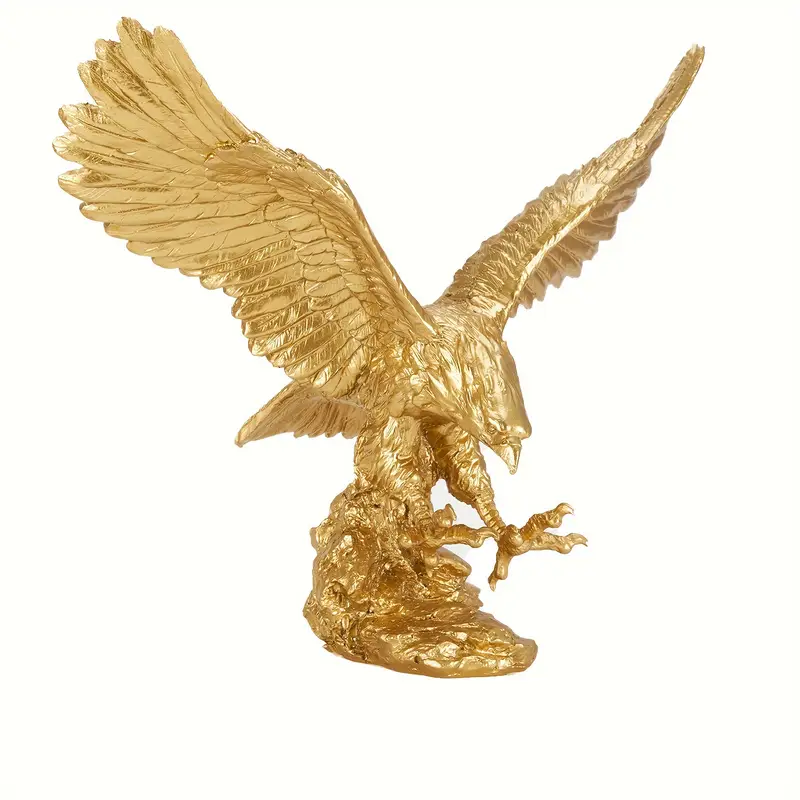 Golden American Eagle Statue Home