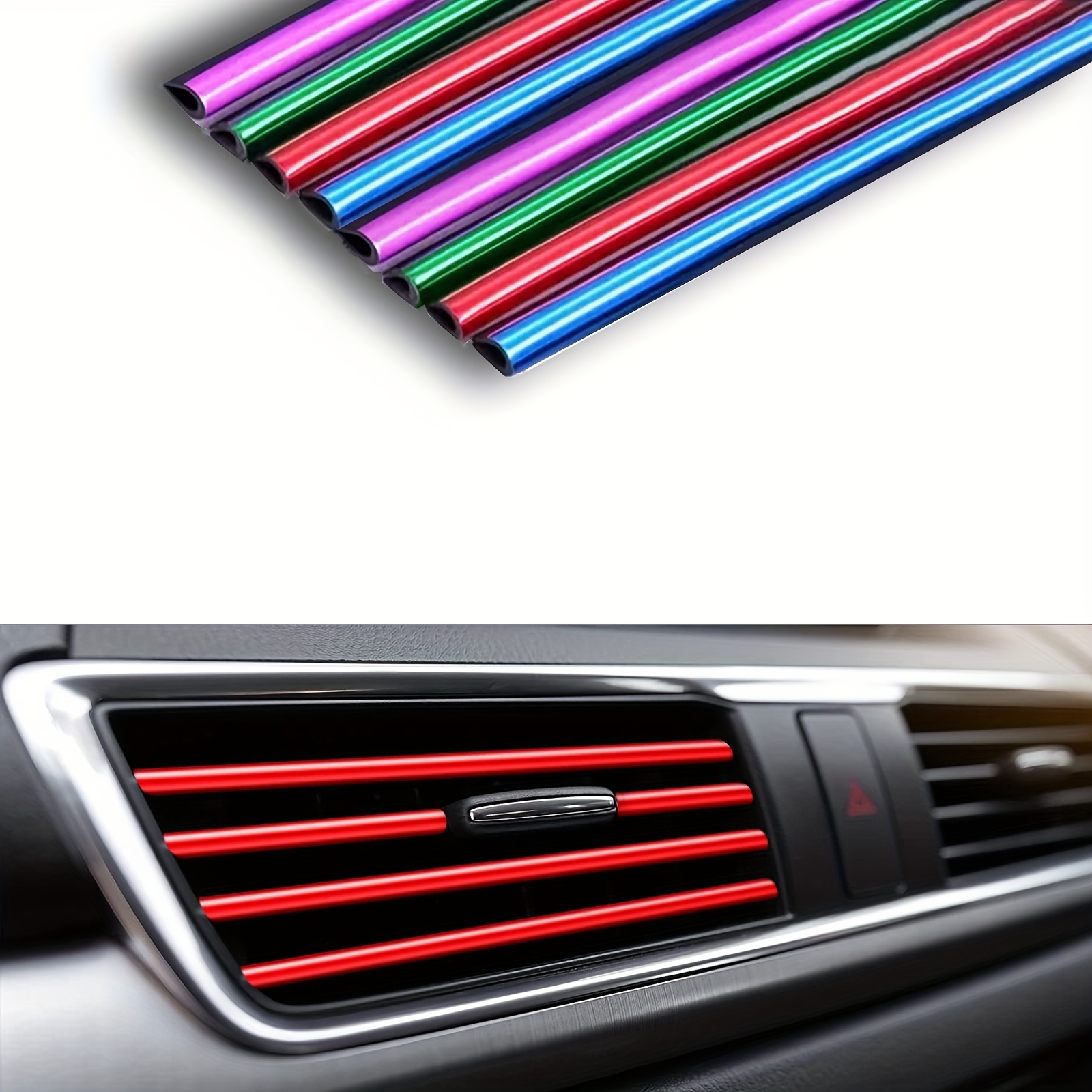 Auto klimaanlage Luftauslass Dekorative Streifen Universal - Temu
