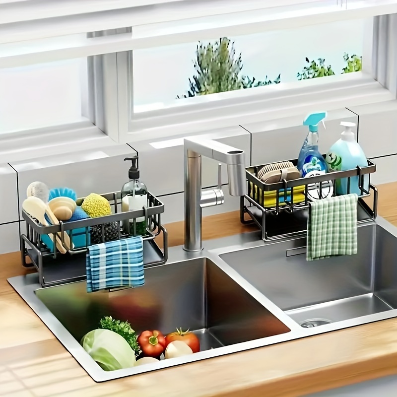 Maximize Kitchen Storage Space Adjustable Sink Organizer - Temu