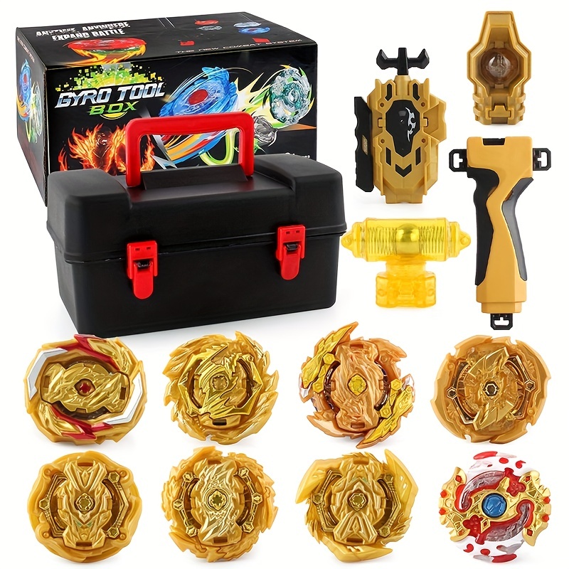 Beyblade Burst Turbo Metal Fusion con lanzador versión china, giroscopio de  batalla, actualización de Tops, colección de juguetes para niños