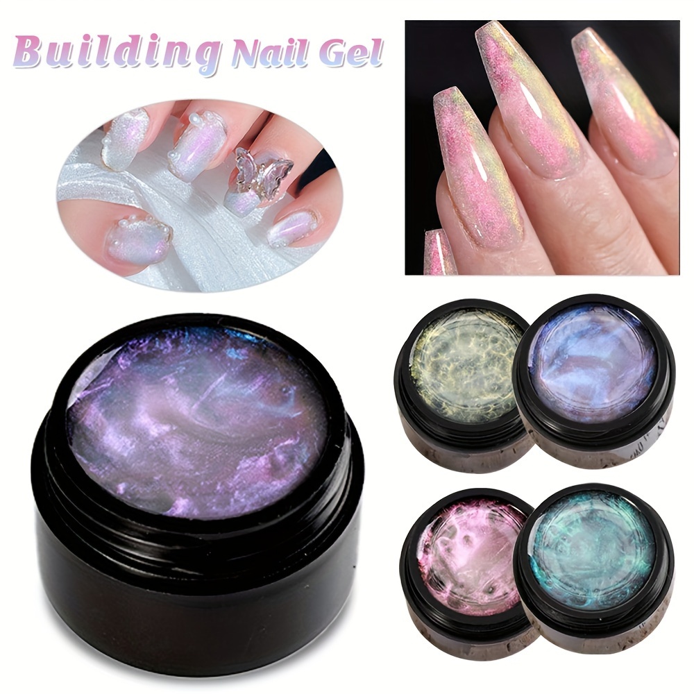 Nail Extend Gel Non Stick Hand Aurora Nail Shaping Building - Temu