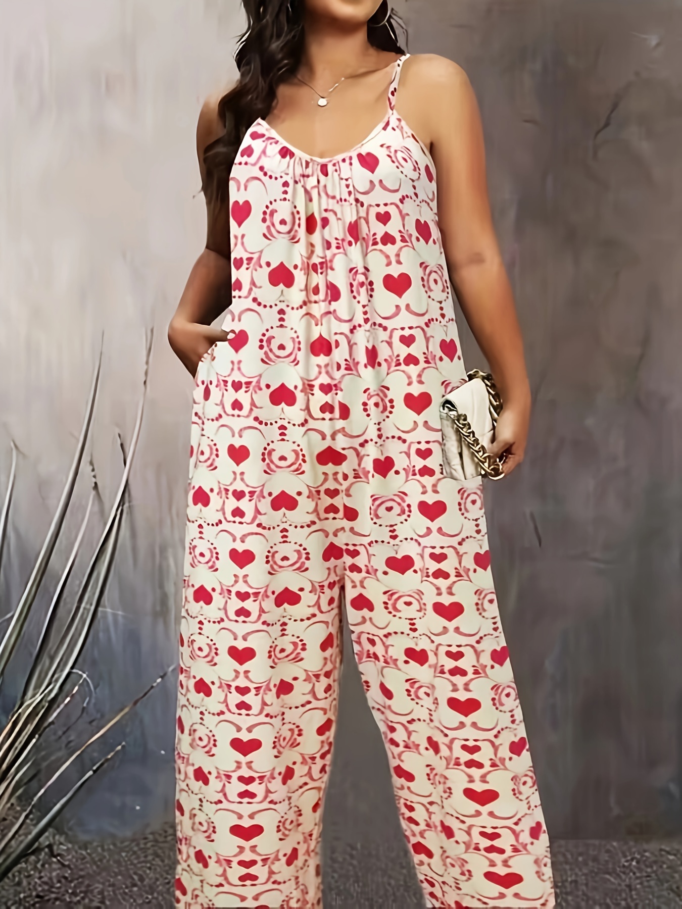 Women's Casual Spaghetti Strap Jumpsuit Summer Sleeveless - Temu