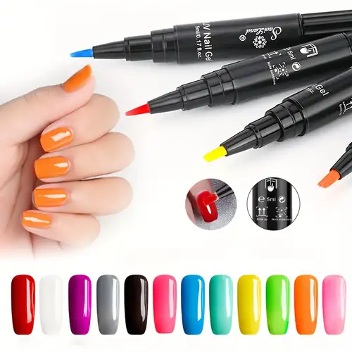 20 Colors One Step Nail Gel Polish Pen UV Manicure Nail Gel Varnish Pen  Nails Art