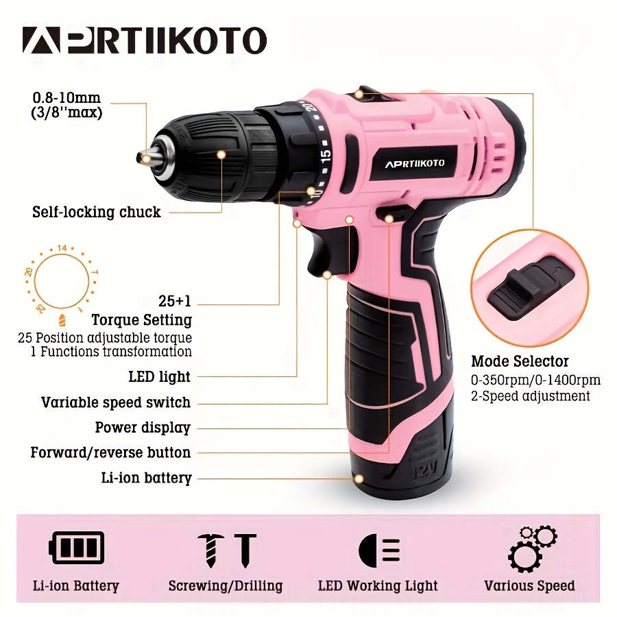 1 Set 0.7-1.2mm Mini Micro Handheld Electric Drill, Portable Cordless Drill  With Drill Bits, Accessories, USB Rechargeble, Power Tool