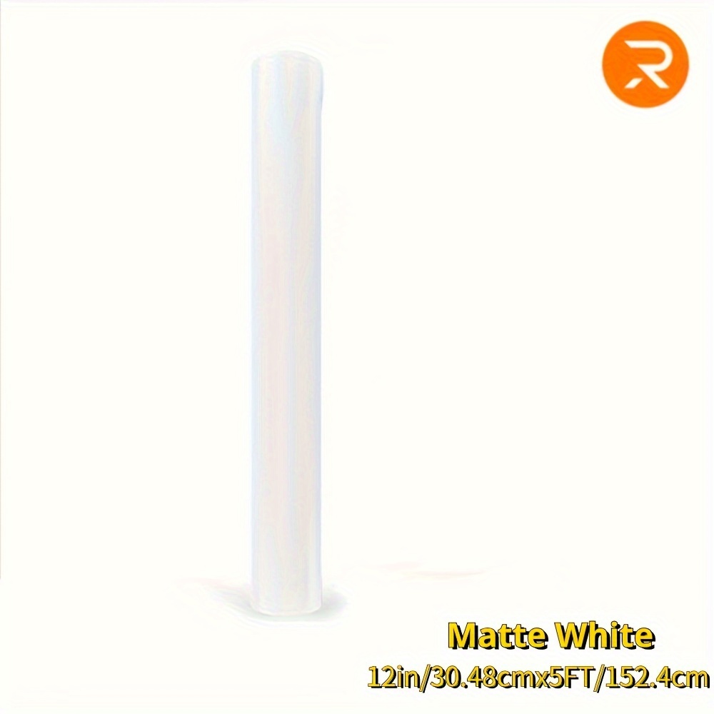 White Self Adhesive Vinyl Matte Roll Cricut Permanent Vinyl - Temu