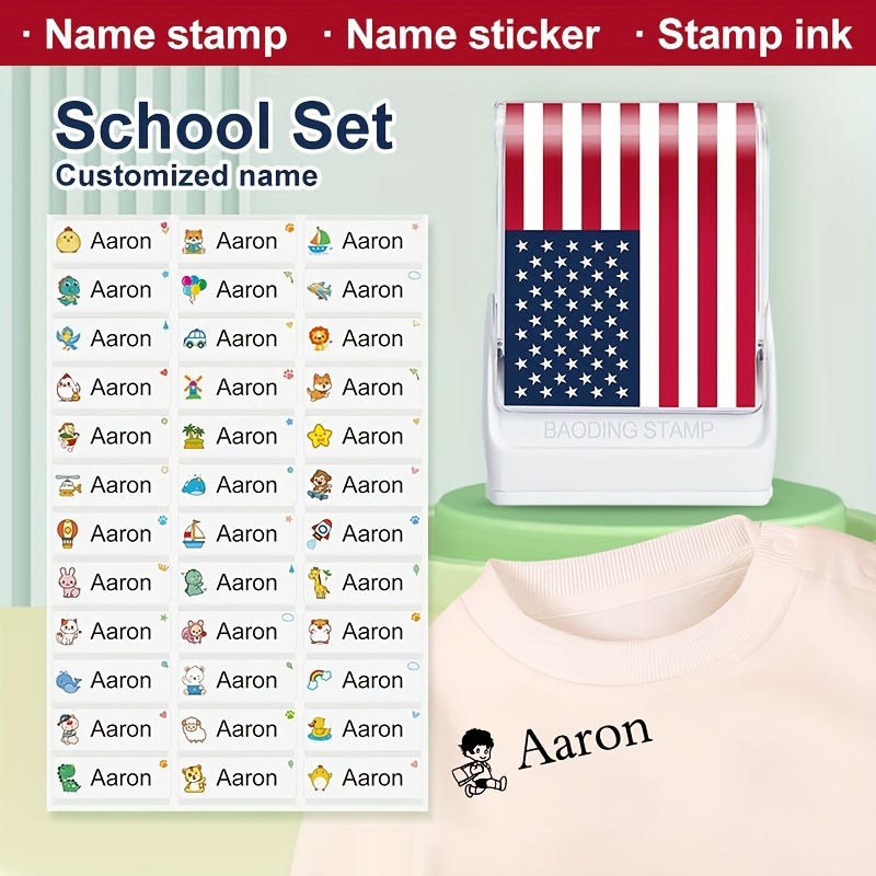 American Flag Custom made Baby Name Stamp Diy For Children - Temu