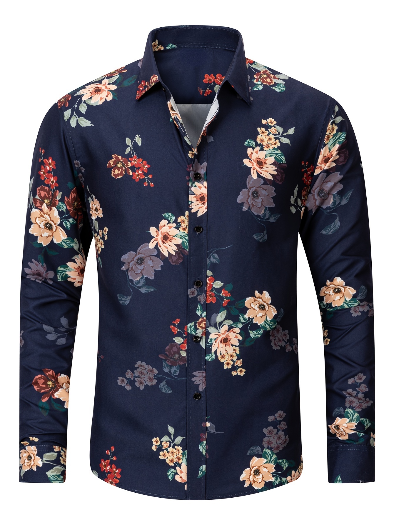 mens print shirt men's clothing temu - Temu