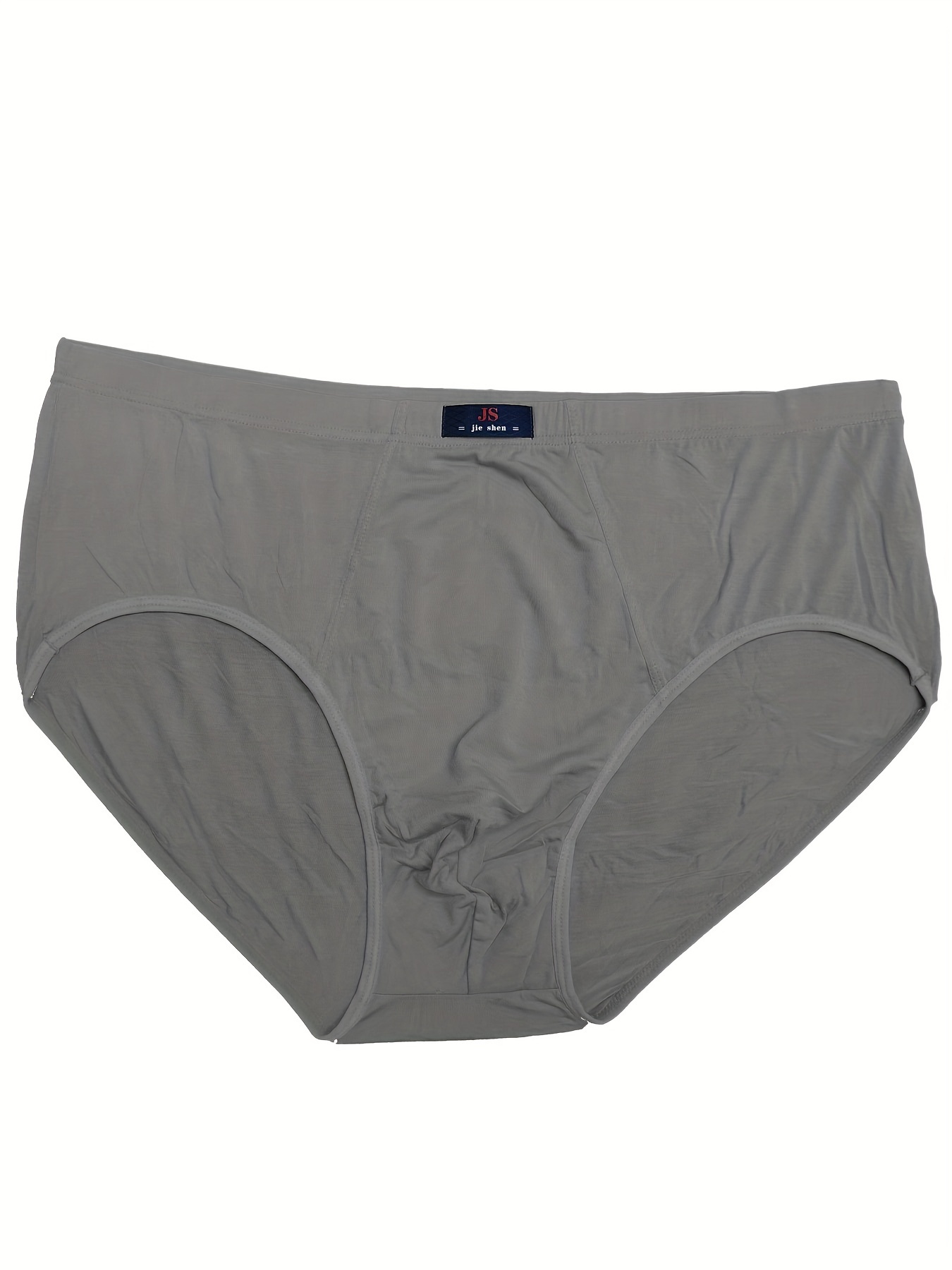 Mens Underwear Modal High Waist Plus Size Oversized 6XL 7XL 8XL 140KG  Triangle Pants Breathable Elastic Briefs Male Solid Underp