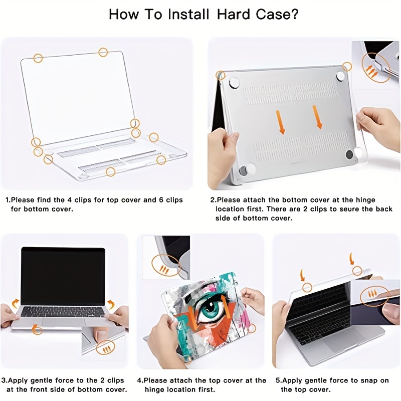 Laptop Case Iphone/macbook Air /pro Retina/macbook Hard - Temu