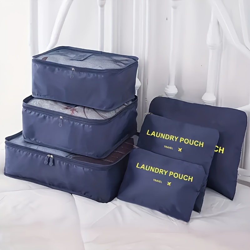 10x Package Travel Storage Bag Zipper Lock Clothes Underwear Sorting Pocket