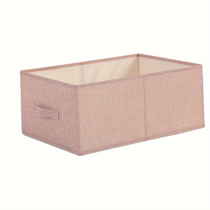 TEMU 1pc Foldable Drawer Storage Bag With Sturdy Handles, Washable Box For Clothes, Underwear, Towels, Books, Toys, Blankets, Space Saving Storage Organizer For Travel, Closet, Bedroom, Home, Dorm