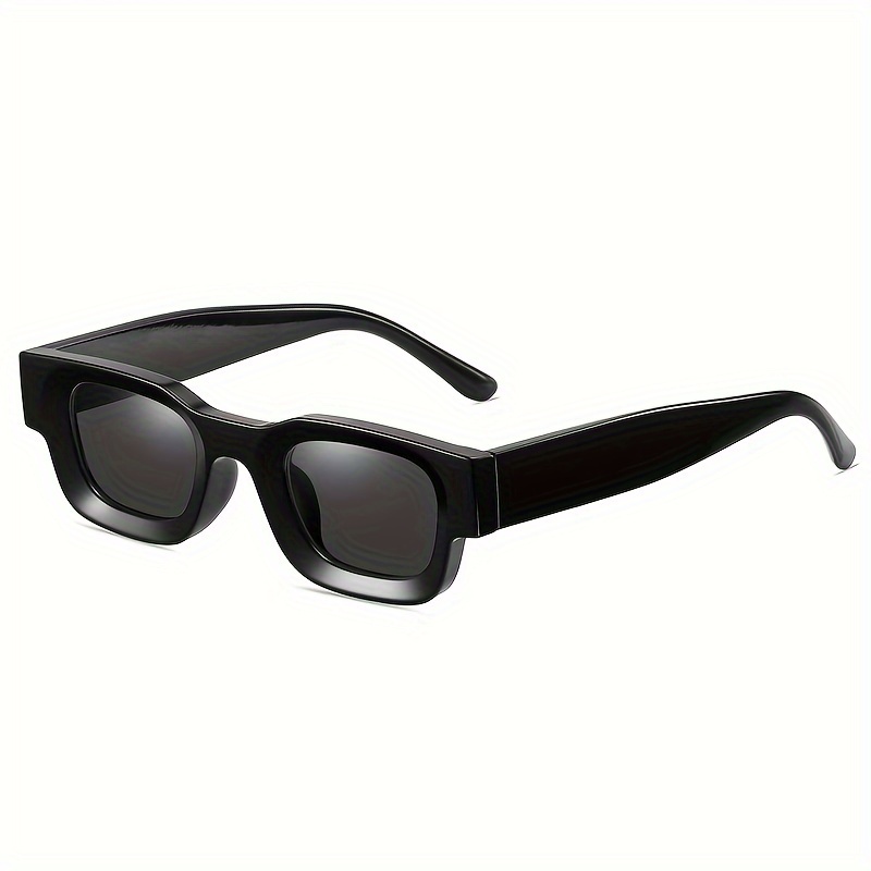 New Black/white Rectangle Sunglasses Men Driving