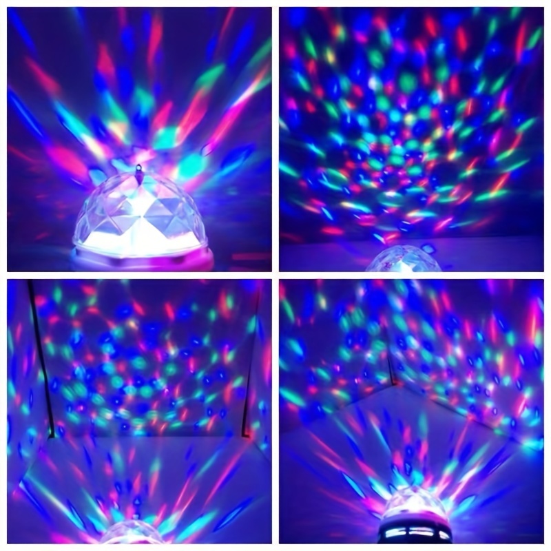 Ampoule LED rotative colorée pour scène, 2 pièces, lampe clignotante Disco  DJ KTV