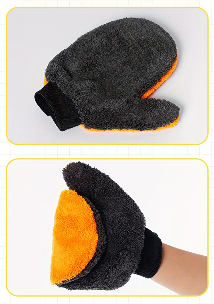 Magic Velvet Thumb Gloves Car Wash Mitt Scratch free - Temu