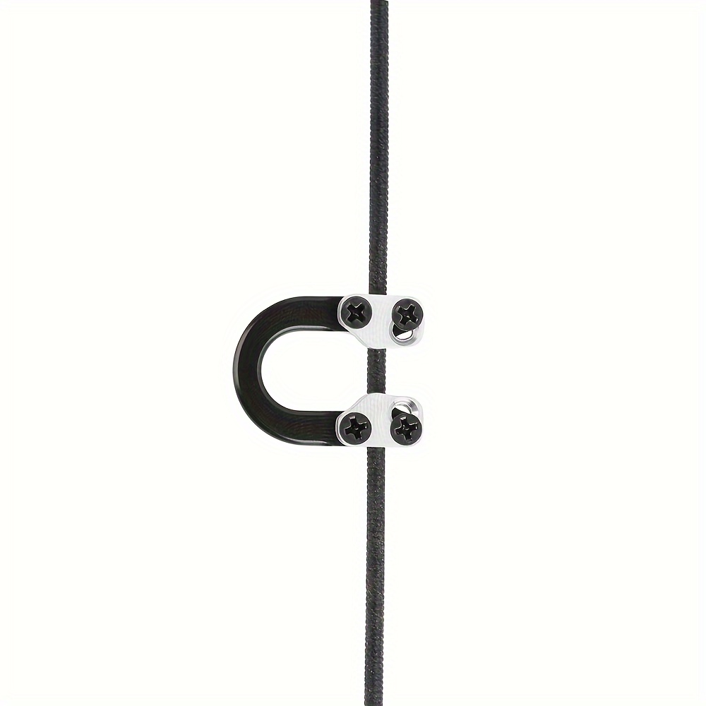 2 Sets Archery D Loop Compound Bow Metal U Nock D Ring Buckle