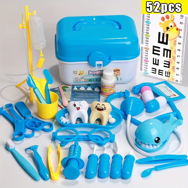 Doctor Toys For Children Pretend Play Jouet Dentiste Vérifier les dents  Modèle Ensemble Kit médical Jeu de rôle Simulation Jouets