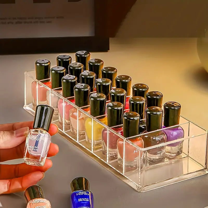 Makeup Organizer CC Cream Storage Box Lipstick Nail Organizer Cosmetic  Jewelry Box Holder Cabinet Powder Display Shelf