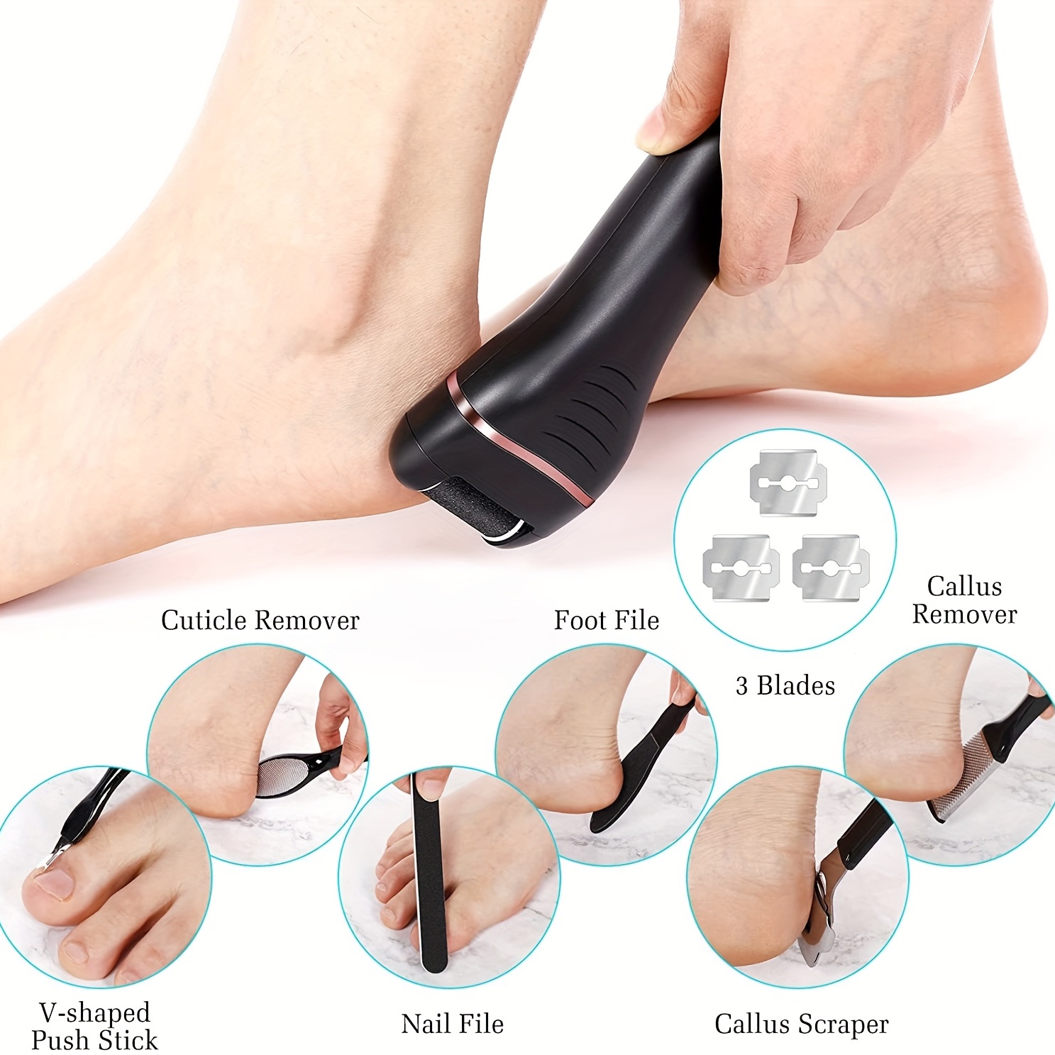 Foot Callus Remover & Foot File Callus Remover for Feet - Pedicure