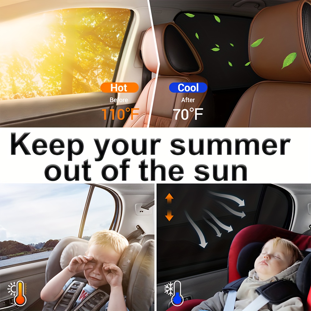 Kinder Auto-Sonnenschutz zum Überziehen / 2 Stück