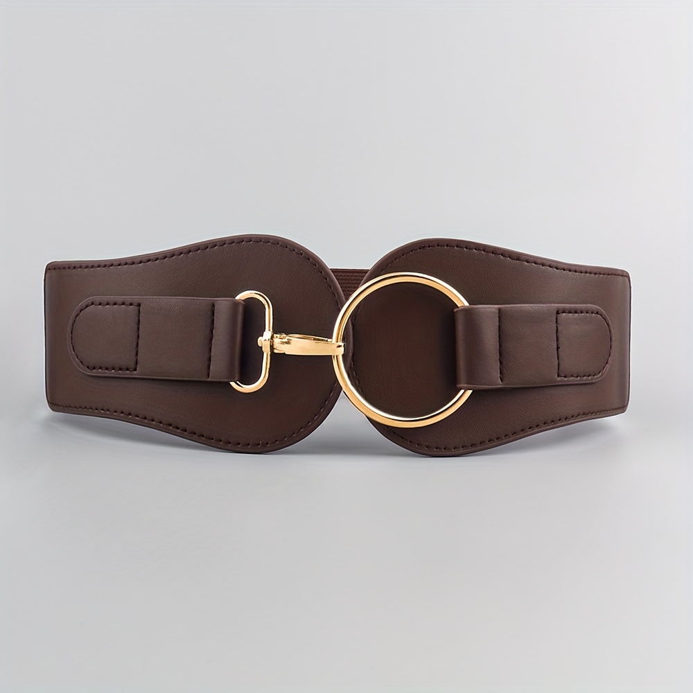HSMQHJWE Metal Beltbelt No Holes Ladies Fashion Atmosphere Wide Belt  Decorative Elastic Girdle Versatile Waist Belt Cowboy Holster And Belt