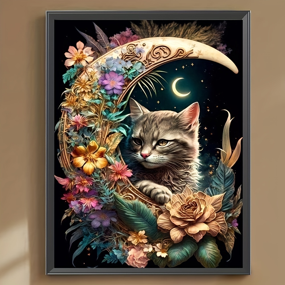 30x40cm 5d Diamond Painting Cat,diamond Embroidery Animal,diamond