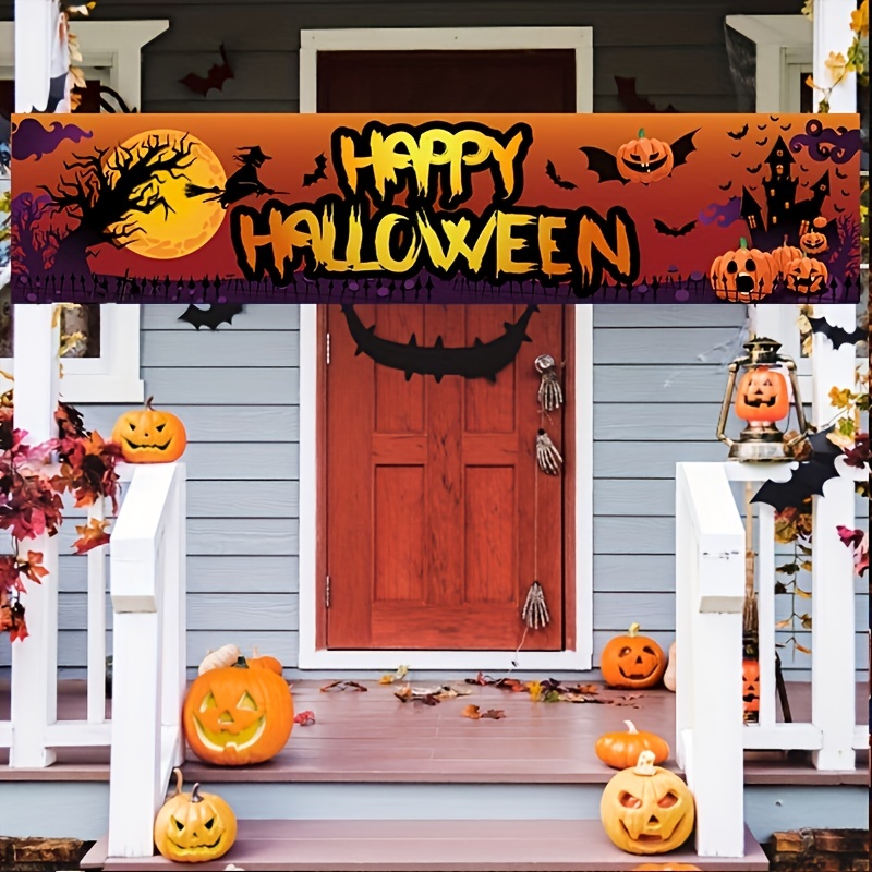 Happy Halloween Banner For Halloween Decor, Garage, Yard, Garden ...