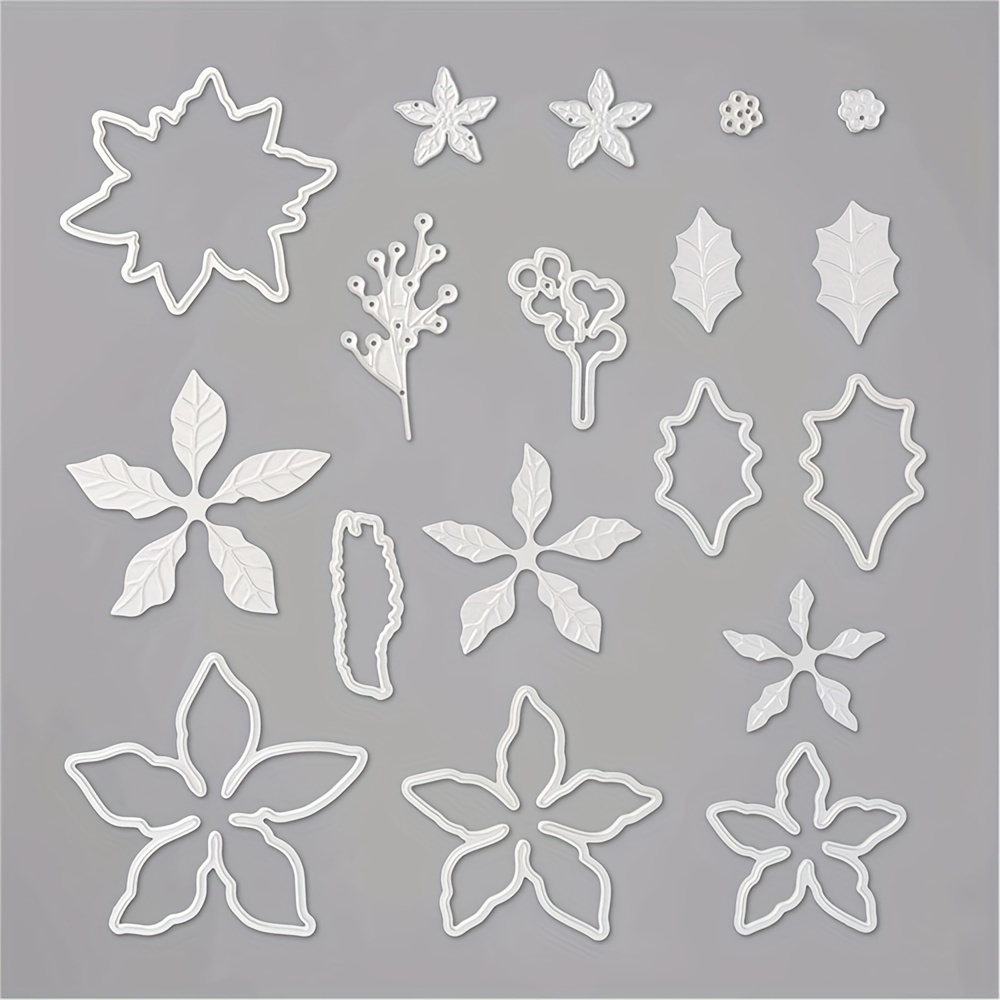 1 Pç Poinsettia Flower Cutting Dies Para DIY Crafting Scrapbooking Supplies  Álbum De Fotos Papel Decorativo Die Cuts Molde De Cartão Fazendo Molde -  Temu Portugal