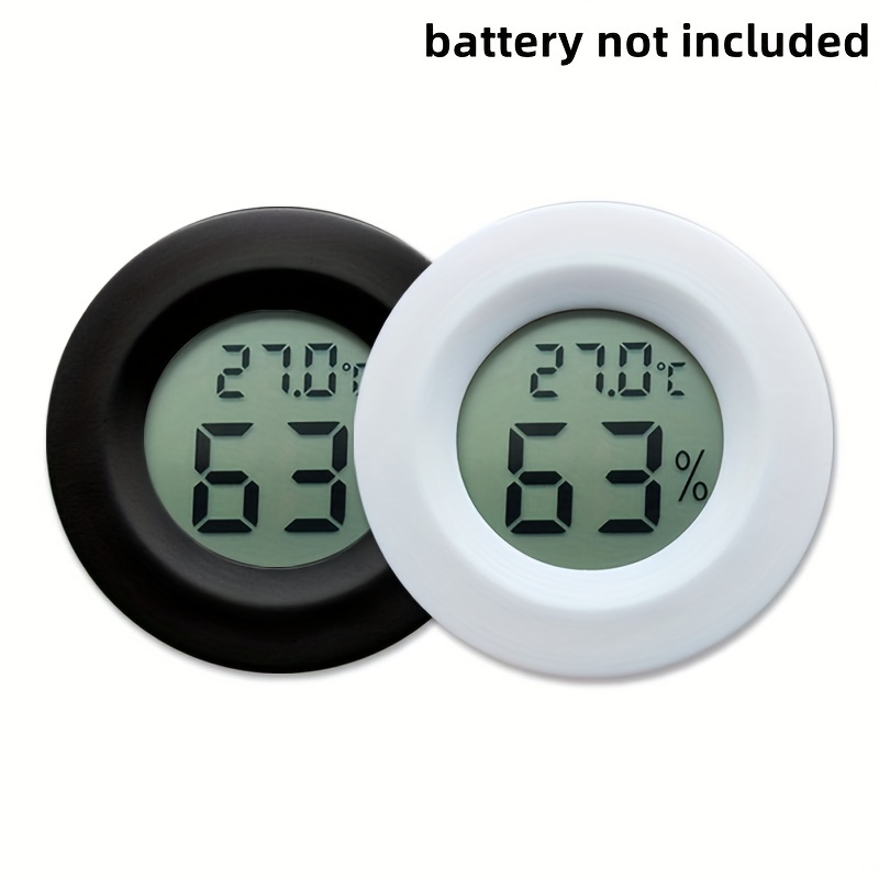 LCD Electronic Digital Temperature Humidity Meter Indoor Outdoor Thermometer  Hygrometer Weather Station Clock 0~50