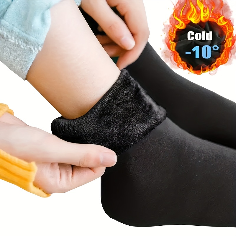 1 Pair Plush Warm Tube Socks Thicken Thermal Casual Snow Socks