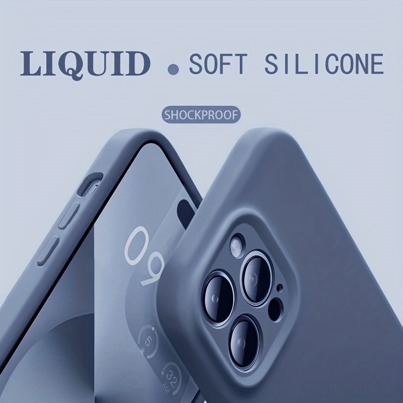 Funda Teléfono Suave Silicona Líquida Iphone 15 Pro / 15 Pro - Temu Chile