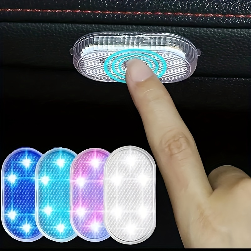 1pcs Mini voiture intérieur Lumière sans fil Led Lumières Ambient Lampe  Chargeable Nuit Lecture Toit Plafonnier Usb Charge 5v