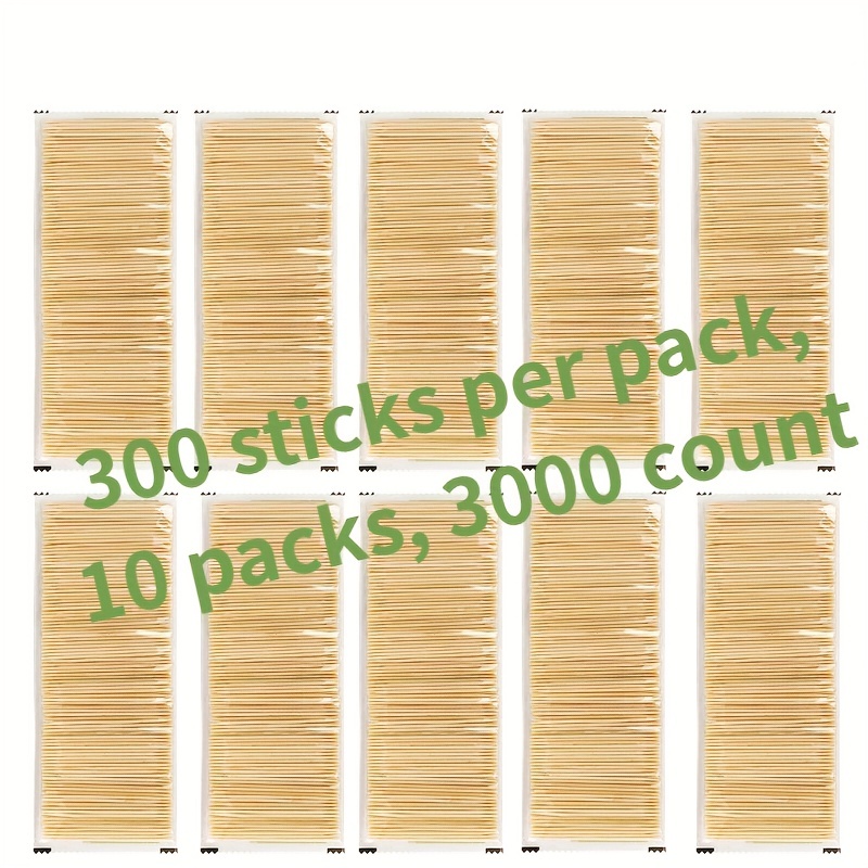 400pcs, Cure-dents En Bambou, Cure-dents Jetables, Cure-dents En Bambou  Naturel, Pratique Et Portable, Convient Pour La Fête, Apéritif, Olive