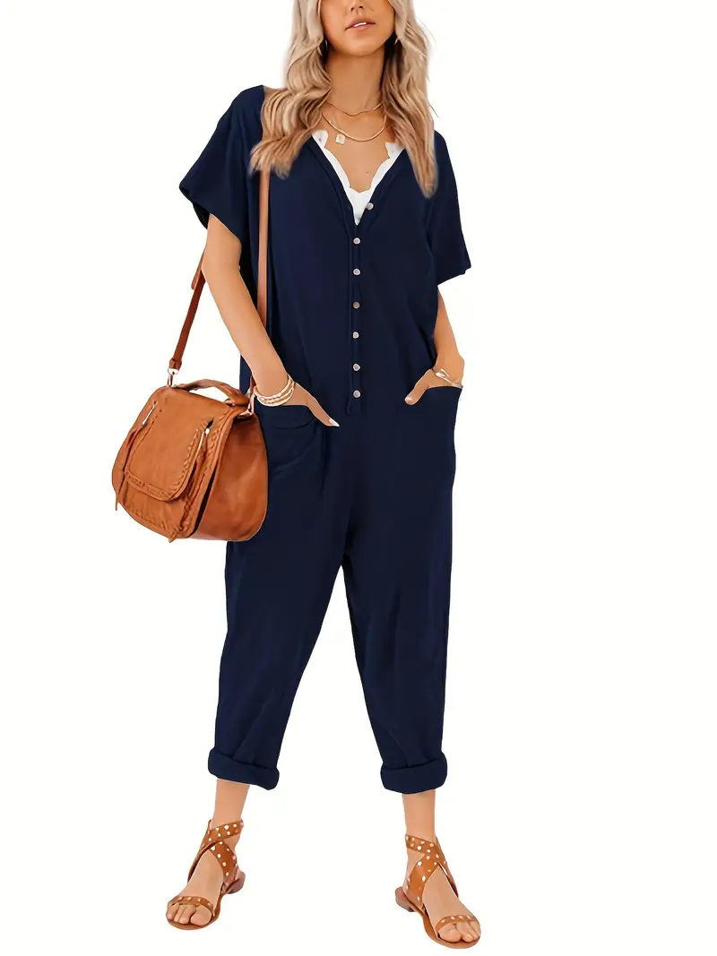 KUMA JUMPSUIT, With V-neck