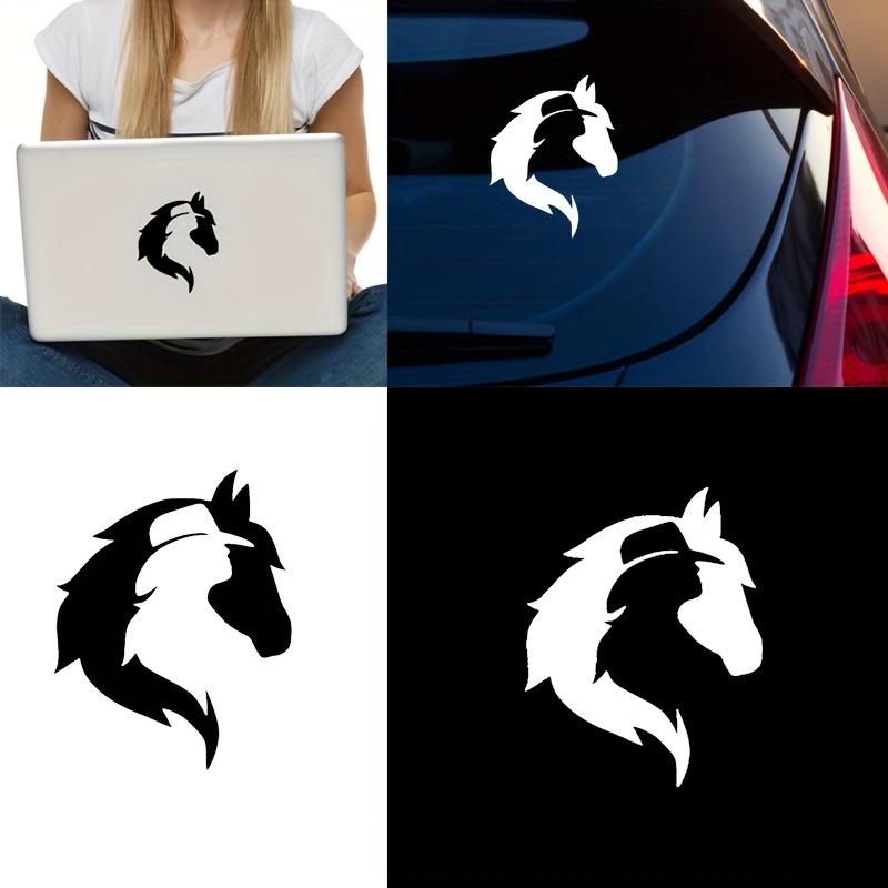 Horse Head Stickers For Bikers Art Car Stickers Car Styling - Temu