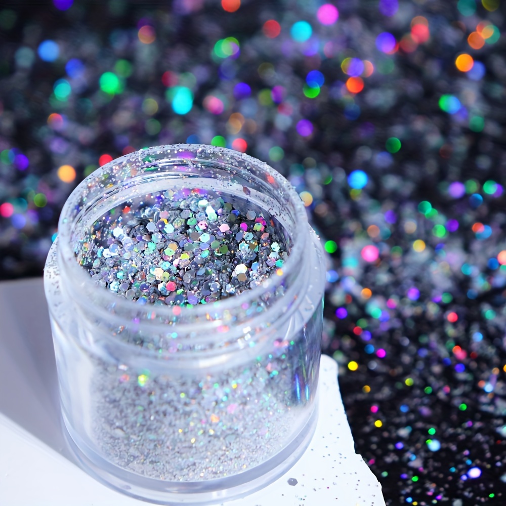 10ml Holographic Chunky Glitter Nail Sequins Red Valentines Day