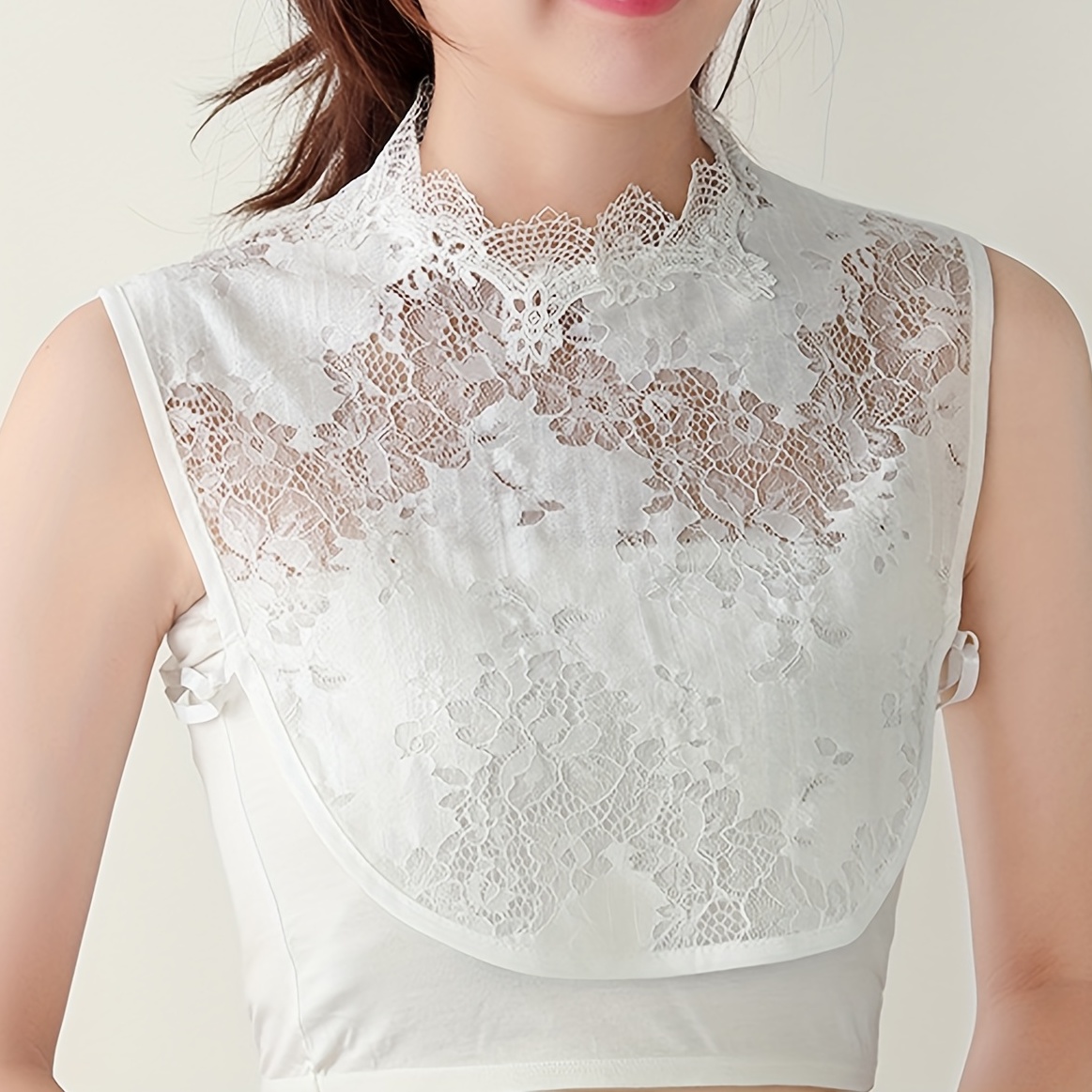 Lace Fake Collar Detachable Lace Collar Women's Fake Shirt - Temu