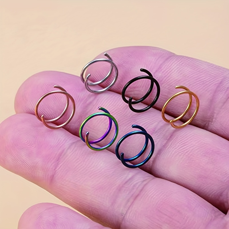 Double Helix Nose Rings, Hot Style for Ladies